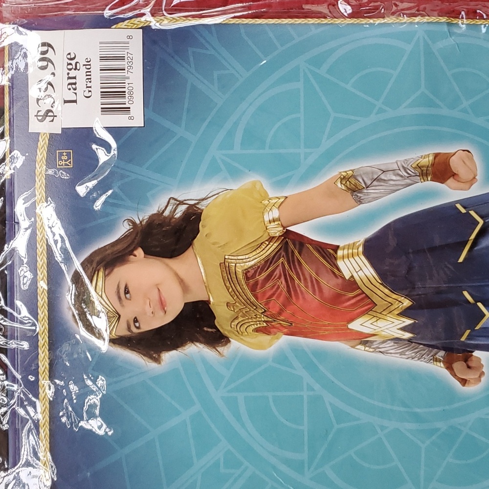 Wonder Woman Child Large Halloween Superhero Costume